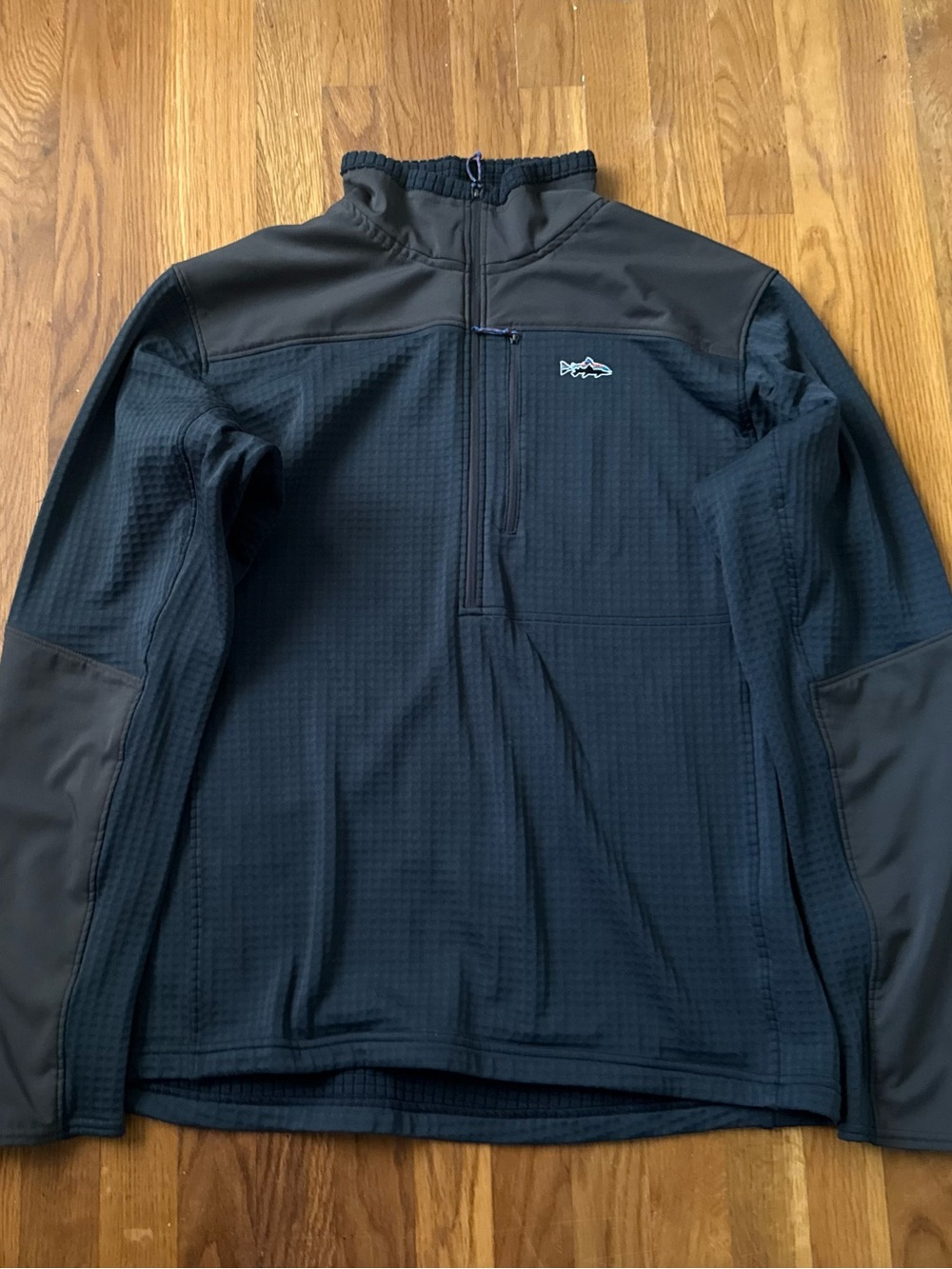 Patagonia R1 Fitz Roy Fleece Zip-Neck Men’s XL Navy